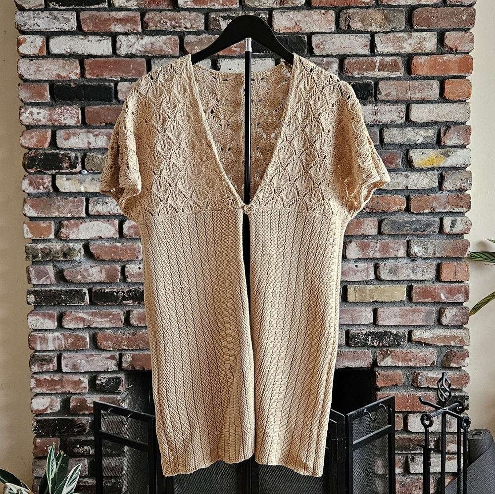 Vintage Crochet Cotton Sweater